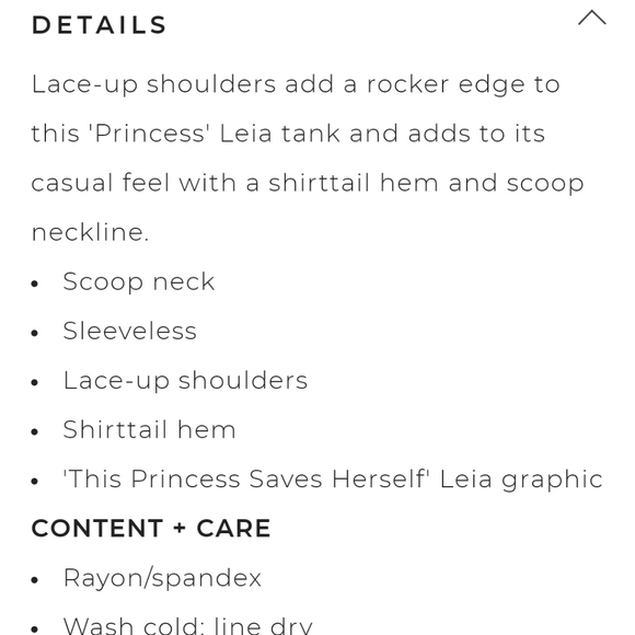 SEARCHING FOR Princess Leia Tank by Torrid - Picture 3 of 3
